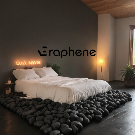 Chránič matrace Graphene 90x200x20 cm, šedo-bílý