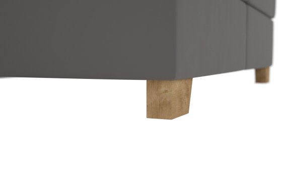 Boxspring Brisa v rozměru 180x200 cm, v potahu Trend 15 Grey, podnoží