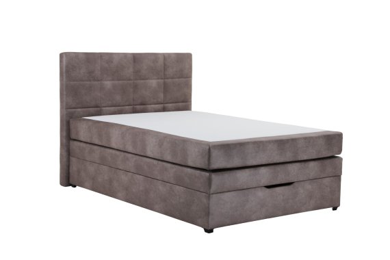 Boxspring Franco v rozměru 140x200 cm, v látce Tobago 16 Silver, bez topperu