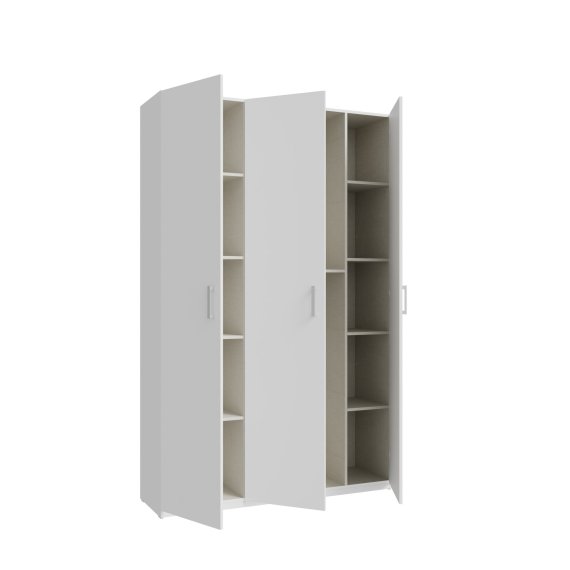 Šatní skříň Nook 134x211x42 cm, bílá