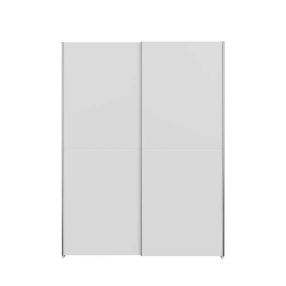 Šatní skříň Nook s posuvnými dveřmi 151x210x40 cm, bílá