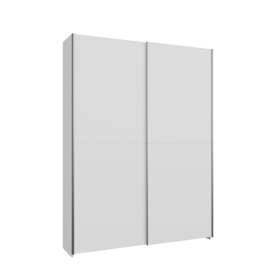 Šatní skříň Nook s posuvnými dveřmi 151x210x40 cm, bílá