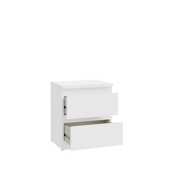 Noční stolek Edmore se šuplíky 42x50x33 cm, bílá