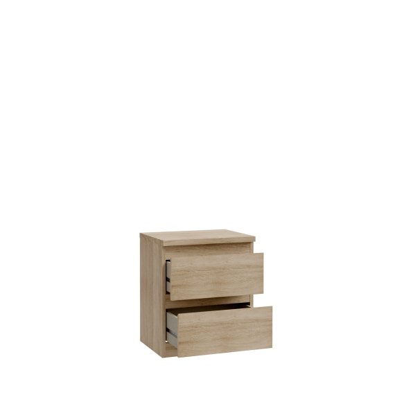 Noční stolek Edmore se šuplíky 42x50x33 cm, dub sonoma