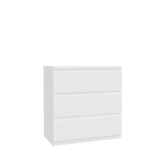 Komoda Edmore se šuplíky 73x80x43 cm, bílá
