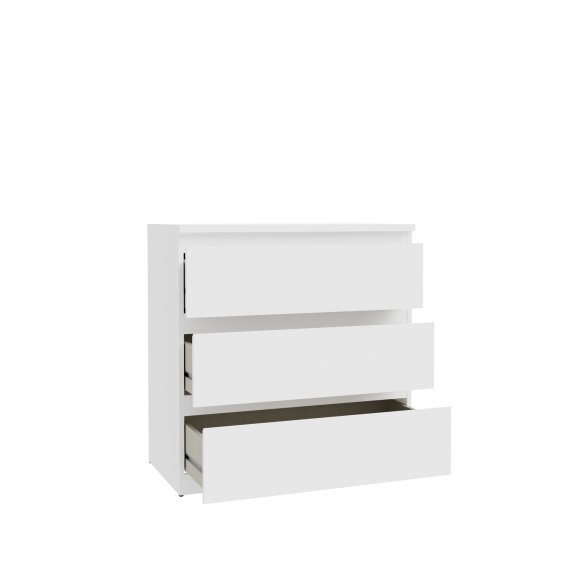 Komoda Edmore se šuplíky 73x80x43 cm, bílá