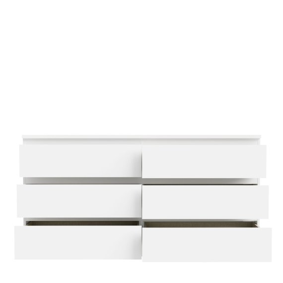 Komoda Edmore se šuplíky 154x80x43 cm, bílá