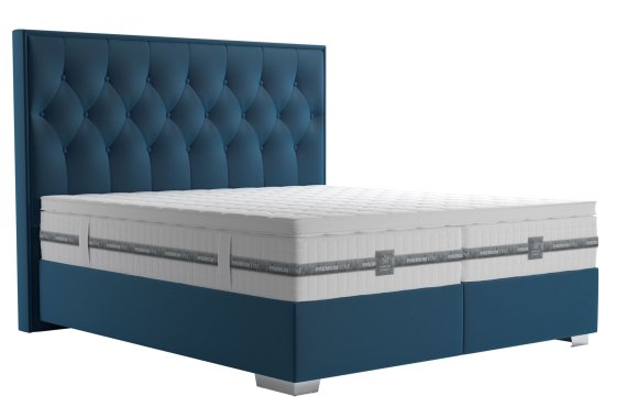 Boxspring Padmé v rozměru 180x200 cm, v potahu Tiffany 11 Blue