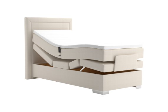 Boxspring Margo v rozměru 90x200 cm, v potahu Enjoy 1 Beige, polohování
