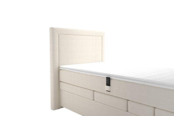 Boxspring Margo v rozměru 90x200 cm, v potahu Enjoy 1 Beige, detail čela