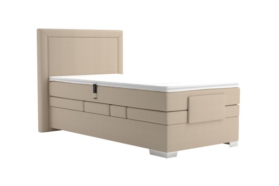 Boxspring Margo v rozměru 100x200 cm, v potahu Enjoy 2 Camel