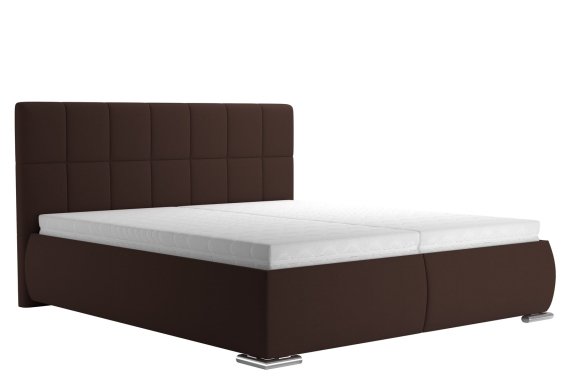 Dvoulůžko Sanza v rozměru 180x200 cm, v potahu Savoy 25 Choco