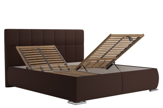 Dvoulůžko Sanza v rozměru 180x200 cm, v potahu Savoy 25 Choco, polohování