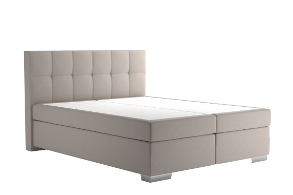 Boxspring Potenza v rozměru 160x200 cm, v potahu Prima 12 Silver, bez topperu