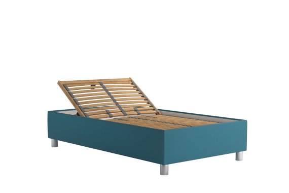 Válenda Neptun v rozměru 110x200 cm, v potahu Trinity 13 Azur, polohování hlavy