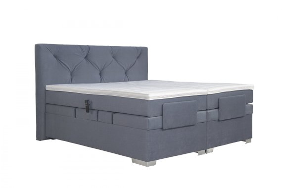 Boxspring Florence v rozměru 180x200 cm, v potahu Antony 74-88, s topperem 