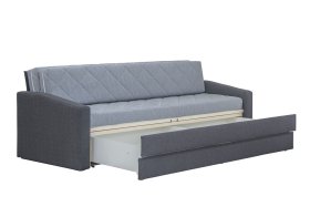 Rozkládací pohovka Vision v potahu Arte 14 / Arte 23, ukázka úložného prostoru