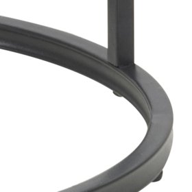 Stolek Senito, černá a dub, detail