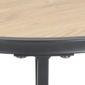 Stolek Senito, černá a dub, detail