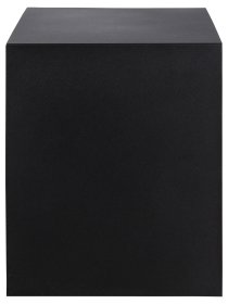 Noční stolek Jalor se šuplíkem, černý a bambus, detail