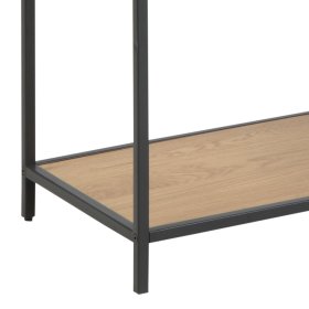 Knihovna Senito, černá a dub, detail