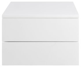 Noční stolek Avilo se šuplíky, bílý