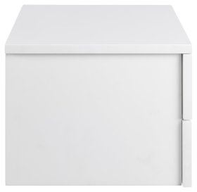 Noční stolek Avilo se šuplíky, bílý, detail