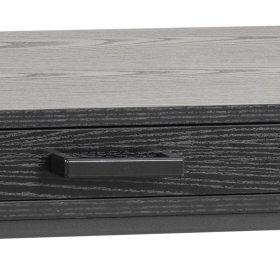 Psací stůl Senito se šuplíkem, černý, detail