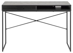 Psací stůl Senito se šuplíkem, černý