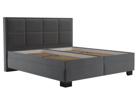 Dvoulůžko Ela v rozměru 180x200 cm, v potahu Tiffany 18 Anthracite, bez matrací