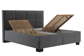 Dvoulůžko Ela v rozměru 180x200 cm, v potahu Tiffany 18 Anthracite, polohování