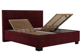 Dvoulůžko Ela v rozměru 180x200 cm, v potahu Tiffany 32 Chianti, polohování