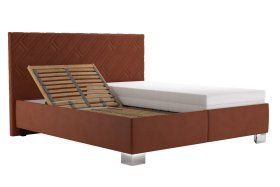 Dvoulůžko Sylva v rozměru 160x200 cm, v potahu Salvador Sic 7, polohování hlavy