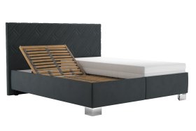 Dvoulůžko Sylva v rozměru 160x200 cm, v potahu Salvador Sic 15, polohování hlavy