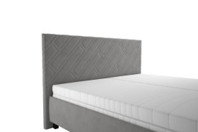 Dvoulůžko Sylva v rozměru 180x200 cm, v potahu Salvador Sic 13, detail čela