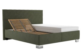 Dvoulůžko Sylva v rozměru 180x200 cm, v potahu Salvador Sic 10, polohování hlavy