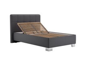 Jednolůžko Kelly v rozměru 90x200 cm, v potahu Loft Grey, polohování hlavy