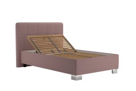 Jednolůžko Kelly v rozměru 120x200 cm, v potahu Enjoy 19 Flamingo, polohování hlavy