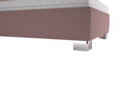 Jednolůžko Kelly v rozměru 120x200 cm, v potahu Enjoy 19 Flamingo, podnoží