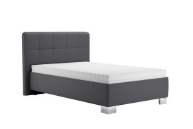 Jednolůžko Kelly v rozměru 120x200 cm, v potahu Loft Grey, s matrací