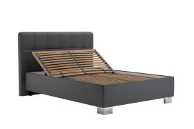 Jednolůžko Kelly v rozměru 140x200 cm, v potahu Loft Grey, polohování hlavy