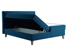 Bella v rozměru 180x200 cm, v potahu Tiffany 11 Blue, úložný prostor