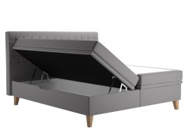 Bella v rozměru 180x200 cm, v potahu Tiffany 16 Grey, úložný prostor