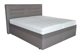 Dvoulůžko Real v rozměru 180x200 cm, v potahu Loft Coffee