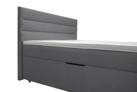 Boxspring Bolero v rozměru 160x200 cm, v potahu Malmö New 95, detail čela