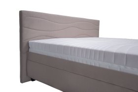 Dvoulůžko Windsor v rozměru 160x200 cm, v potahu Amore 25, detail čela