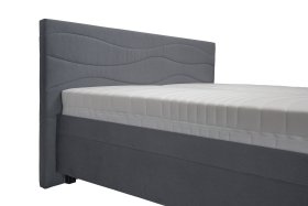 Dvoulůžko Windsor v rozměru 200x200 cm, v potahu Amore 32, detail čela