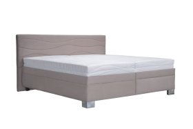 Dvoulůžko Windsor v rozměru 200x200 cm, v potahu Amore 25, s matracemi