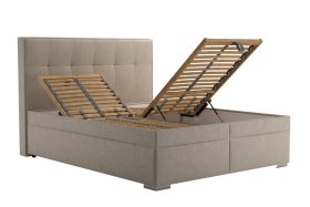 Dvoulůžko Trend v rozměru 160x200 cm, v potahu Tobago 16 Silver, polohování