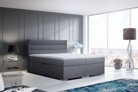 Boxspring Bolero v rozměru 180x200 cm, v potahu Malmö New 95, interiér